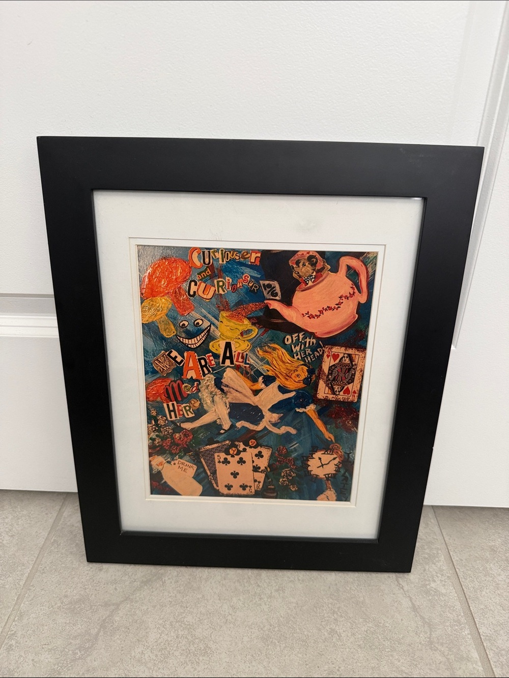 Framed Alice in Wonderland Art Print